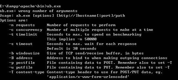 php使用Apache中的ab测试网站的压力性能,apache性能测试